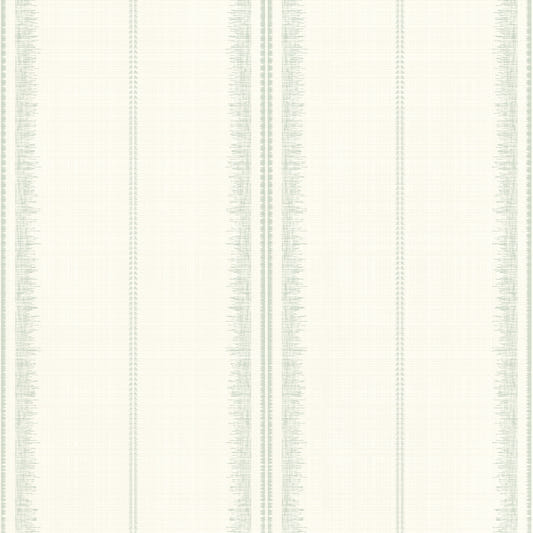 Boho Stripes Linen-Sea Green Wallpaper⁠
