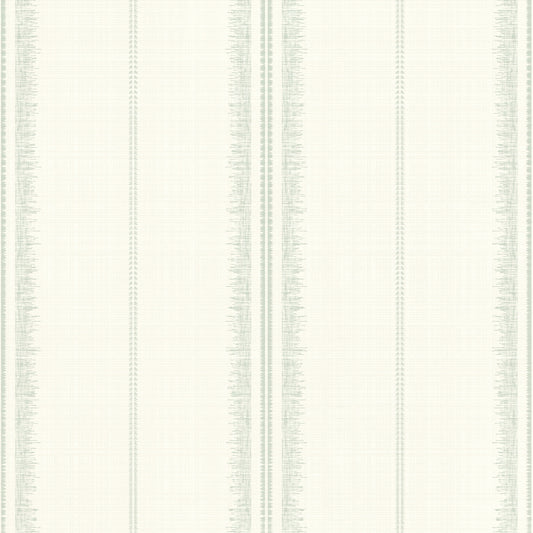 Boho Stripes Linen-Sea Green Wallpaper⁠