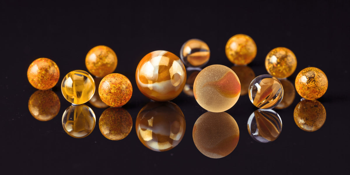 Marbles on black Wall Mural in your room