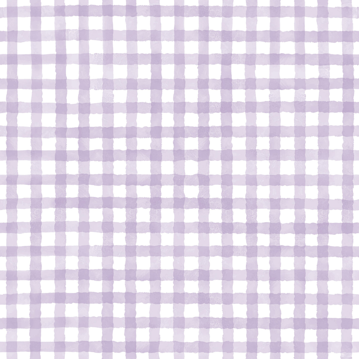 Rustic Violet Farmhouse Gingham Watercolor Checkered Neutral Wallpaper⁠ in your room