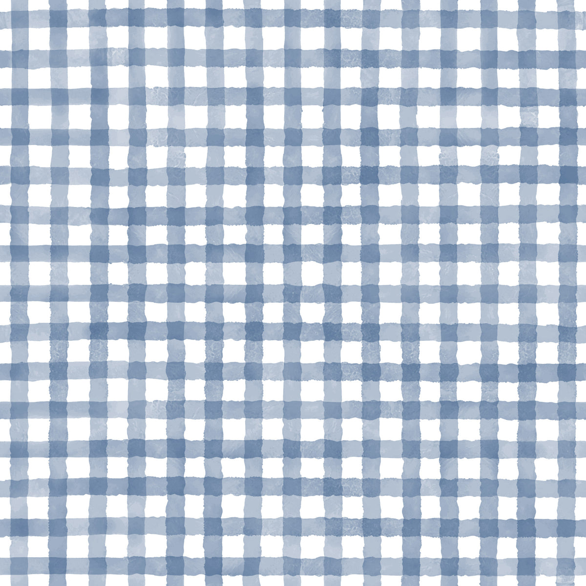 Rustic Navy Farmhouse Gingham Watercolor Checkered Neutral Wallpaper⁠ in your room — zoomed