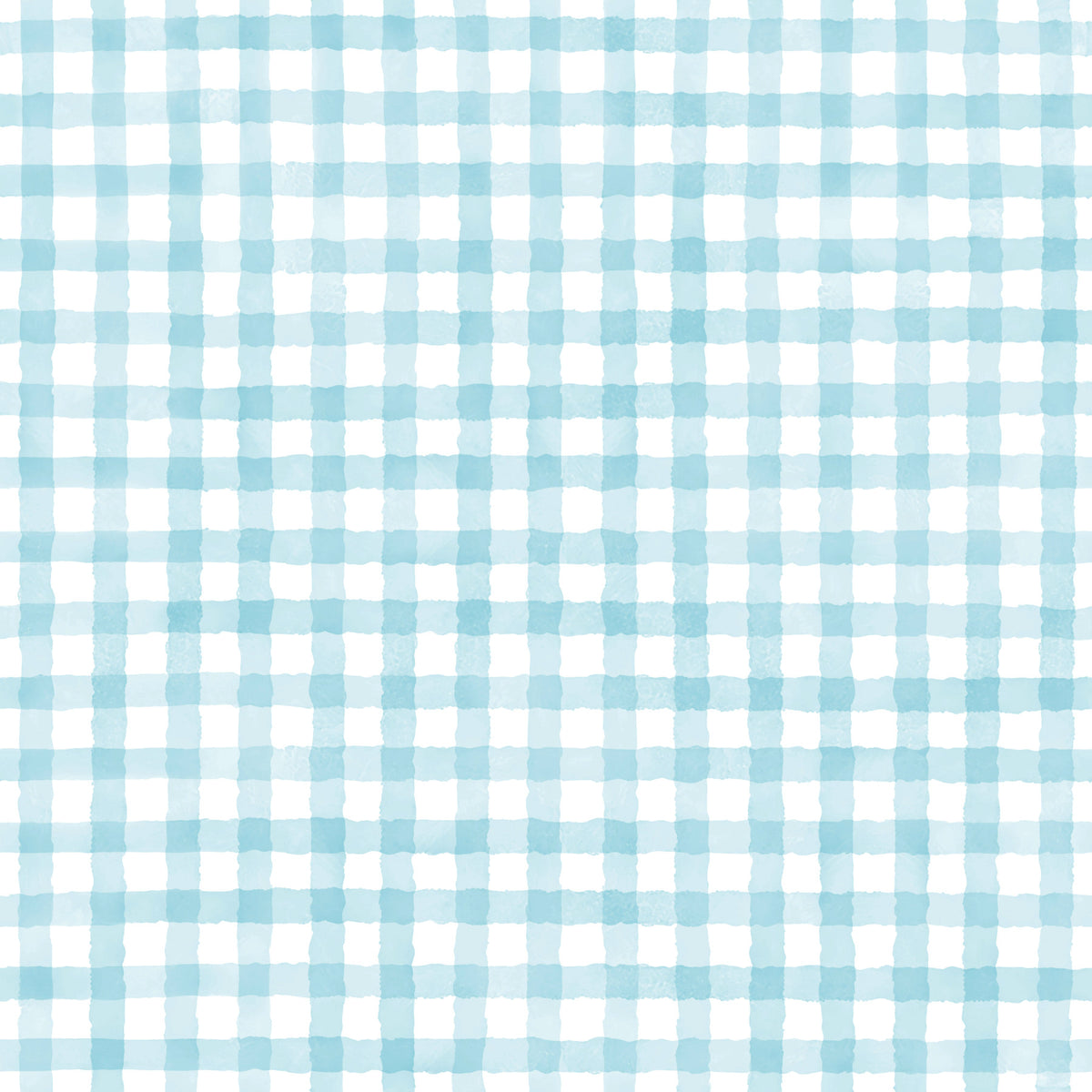 Rustic Baby Blue Farmhouse Gingham Watercolor Checkered Neutral Wallpaper⁠ in your room