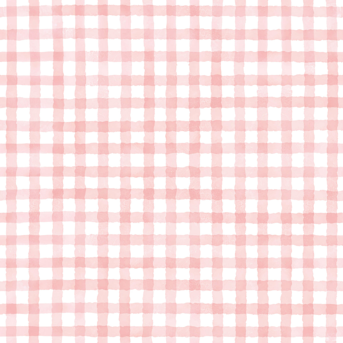 Rustic Baby Pink Farmhouse Gingham Watercolor Checkered Neutral Wallpaper⁠ in your room