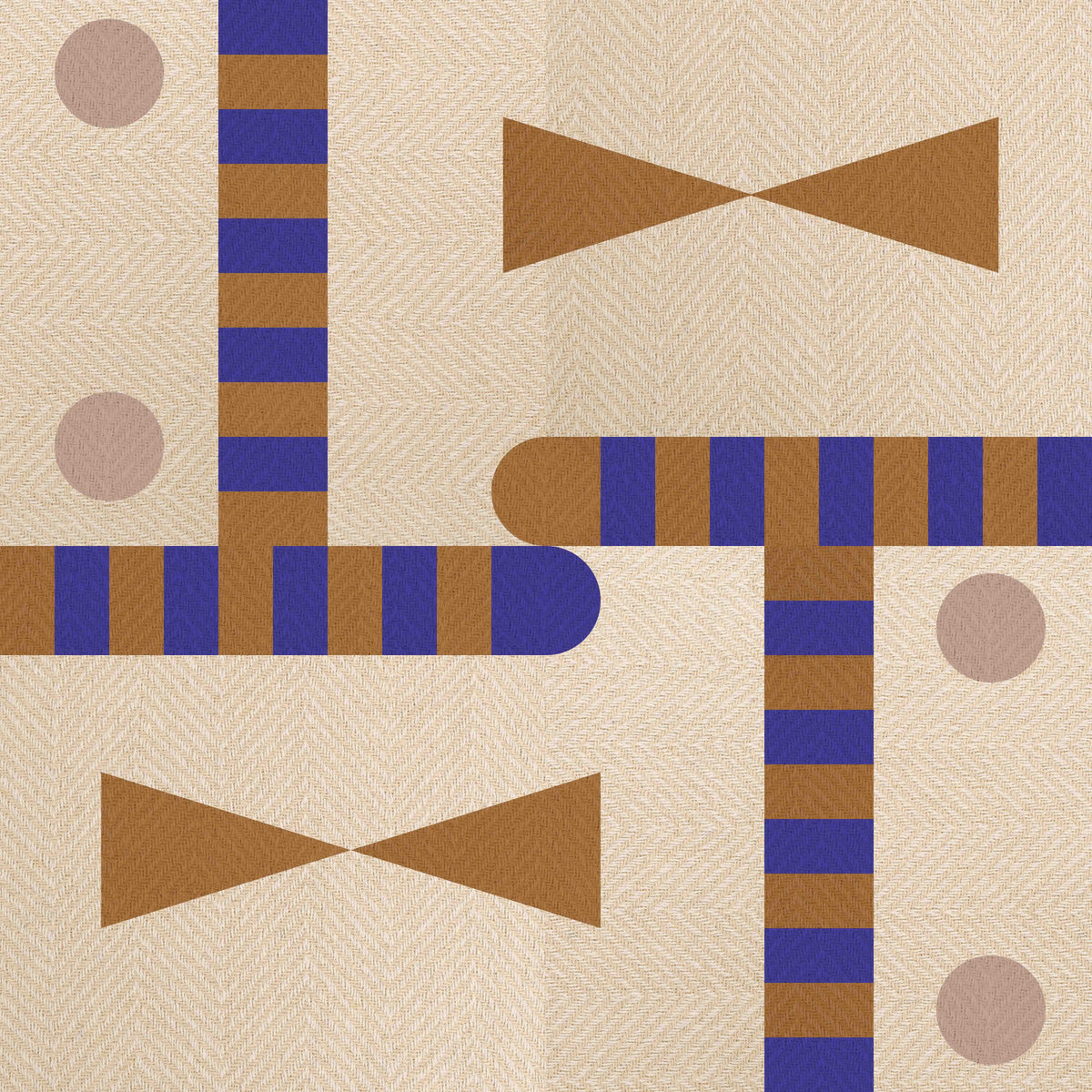 Geometric Maze Wallpaper⁠ in your room — zoomed