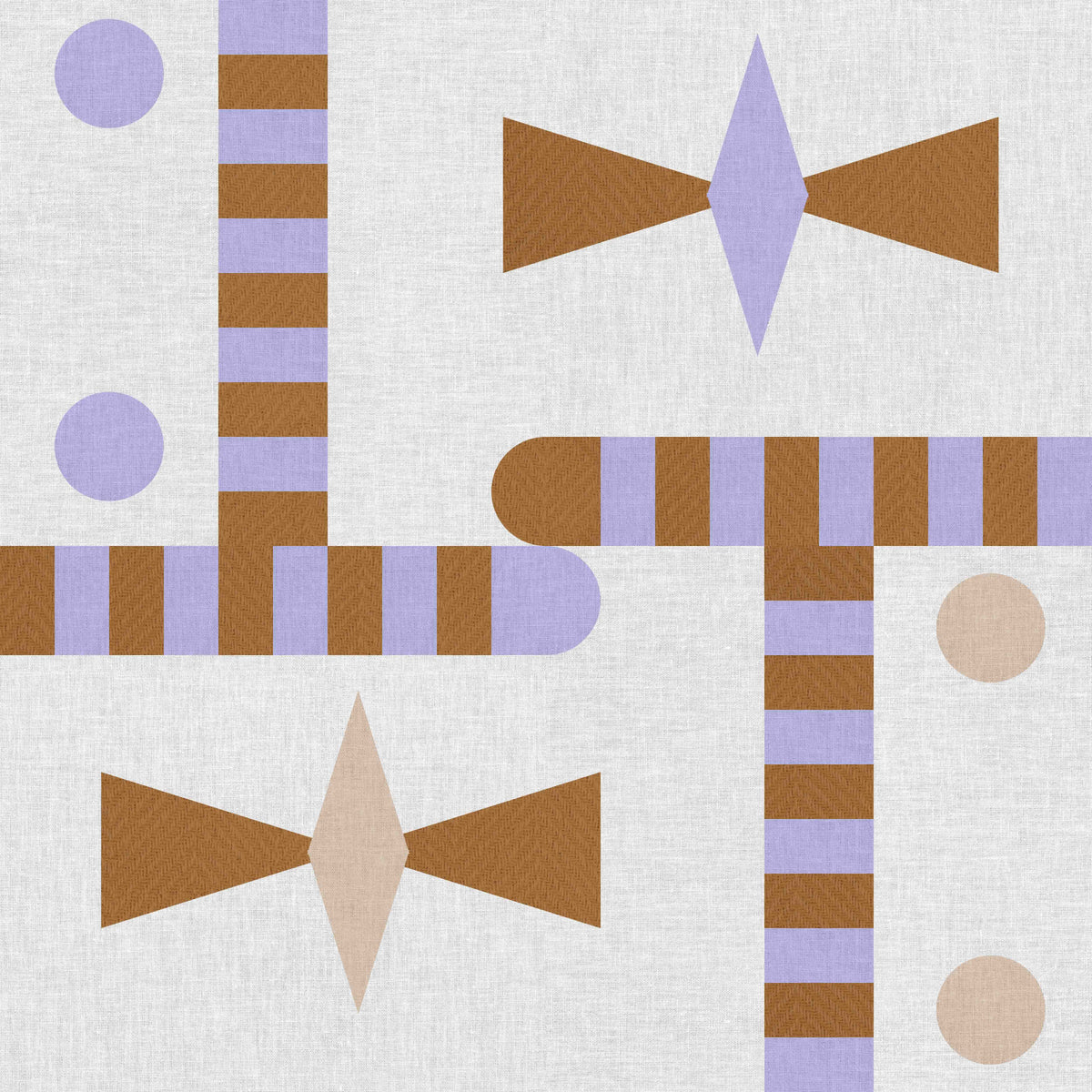 Retro Geometrics Wallpaper⁠ in your room — zoomed