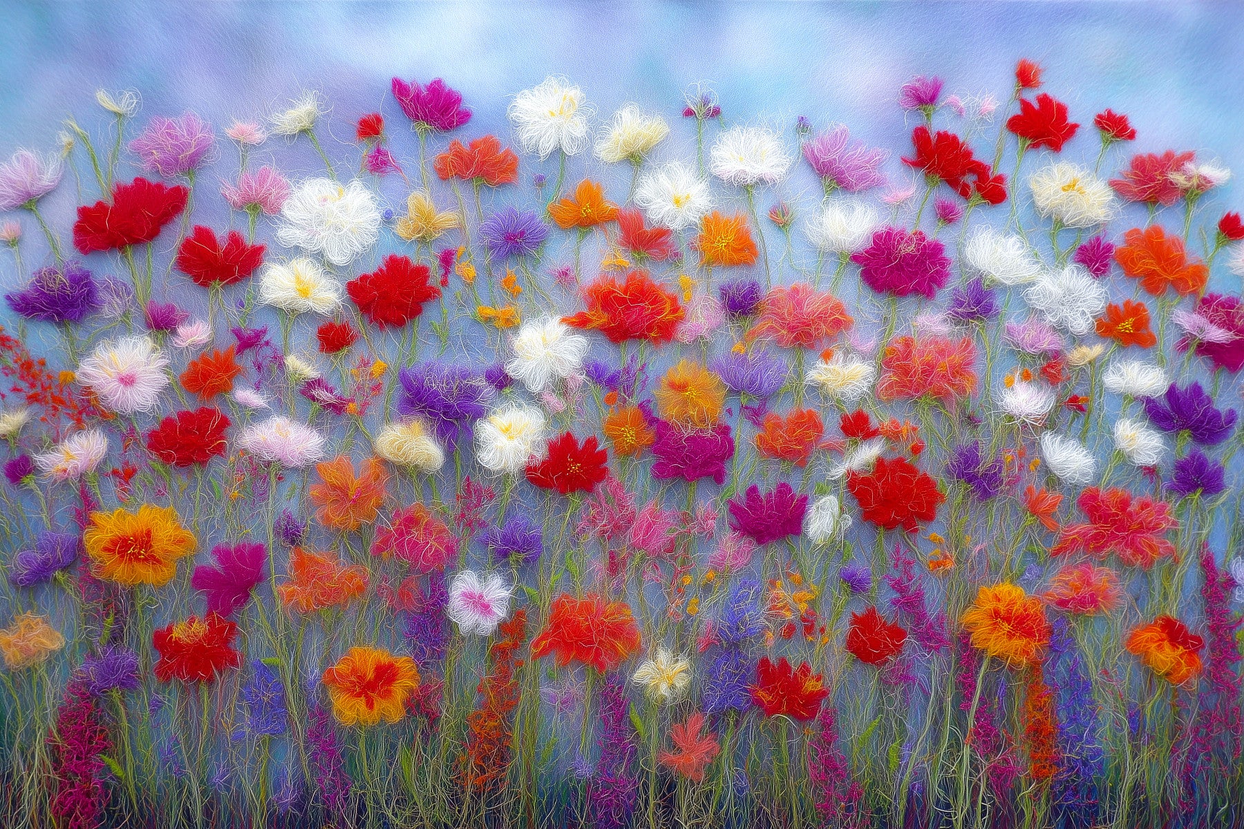 Wool Floral Fantasy Wall Mural