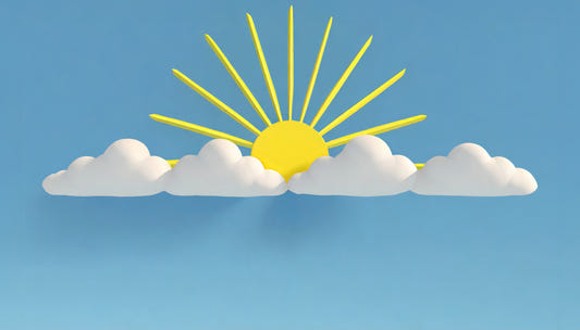 Sunny Skies and Cloud Dreams Wall Mural