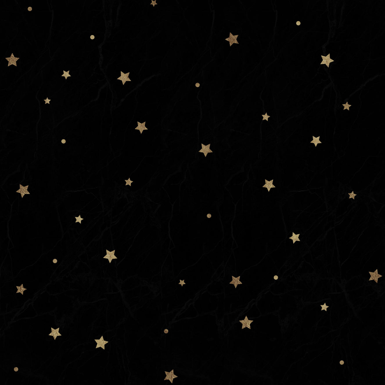Stars on Black Night Wall Mural
