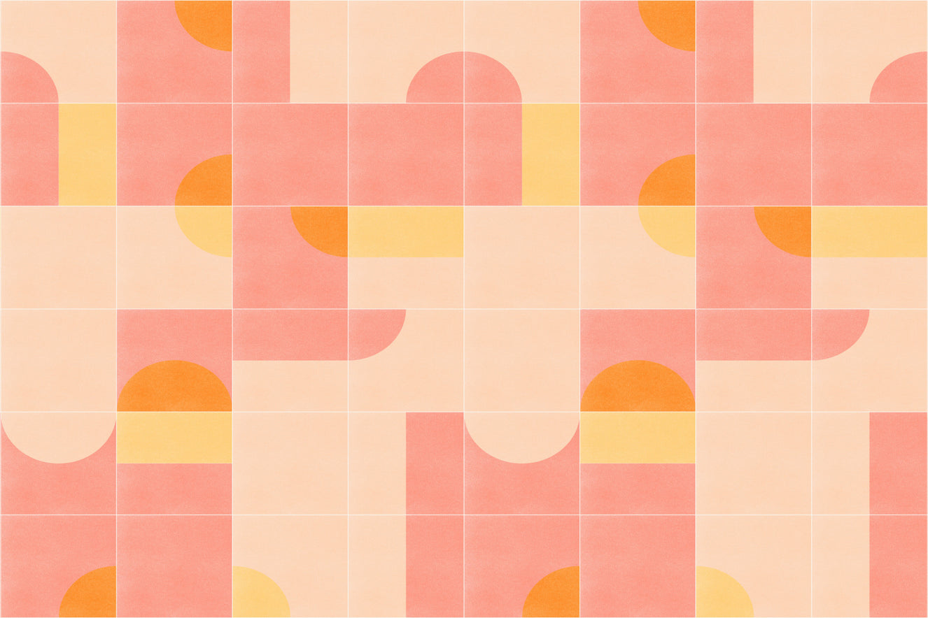 Retro Tiles 02 Wall Mural