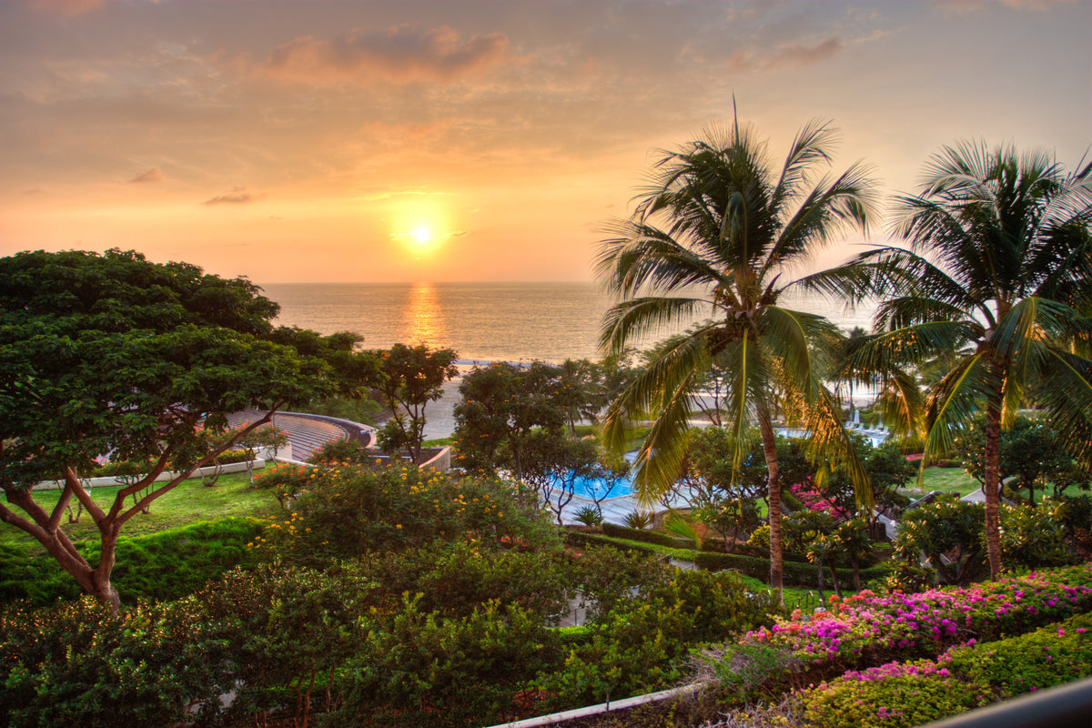 Tranquil Hawaii Island Sunset Wall Mural in your room