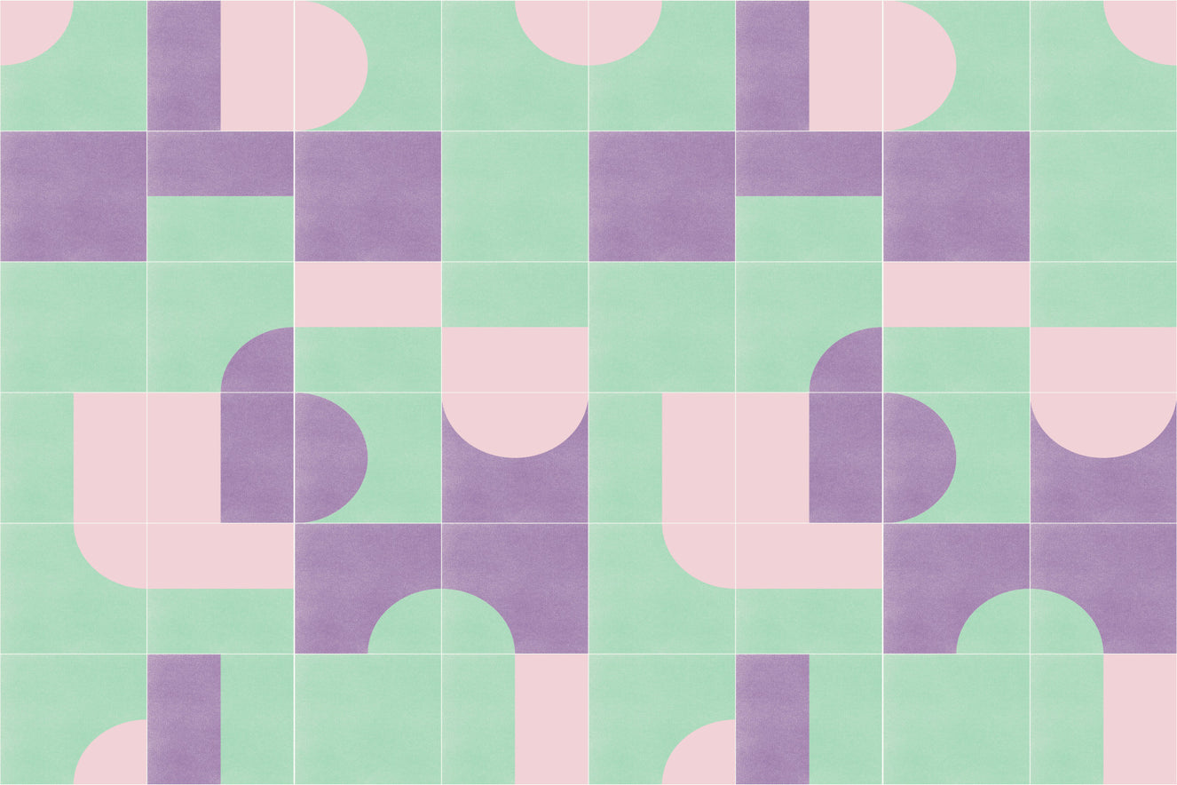 Retro Tiles 09 Wall Mural