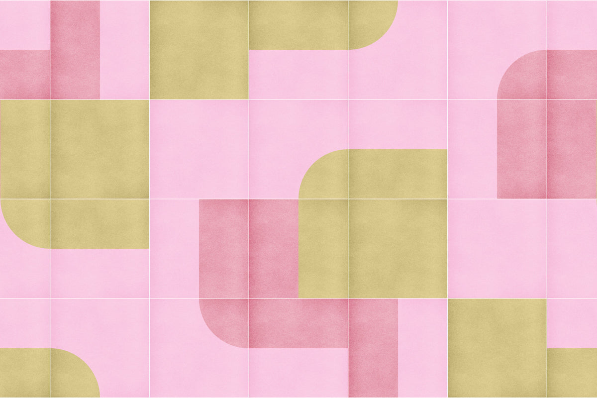 Retro Tiles 13 Wall Mural in your room