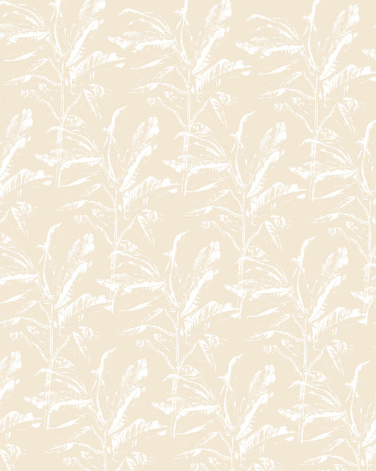 Light yellow botanical Wall Mural