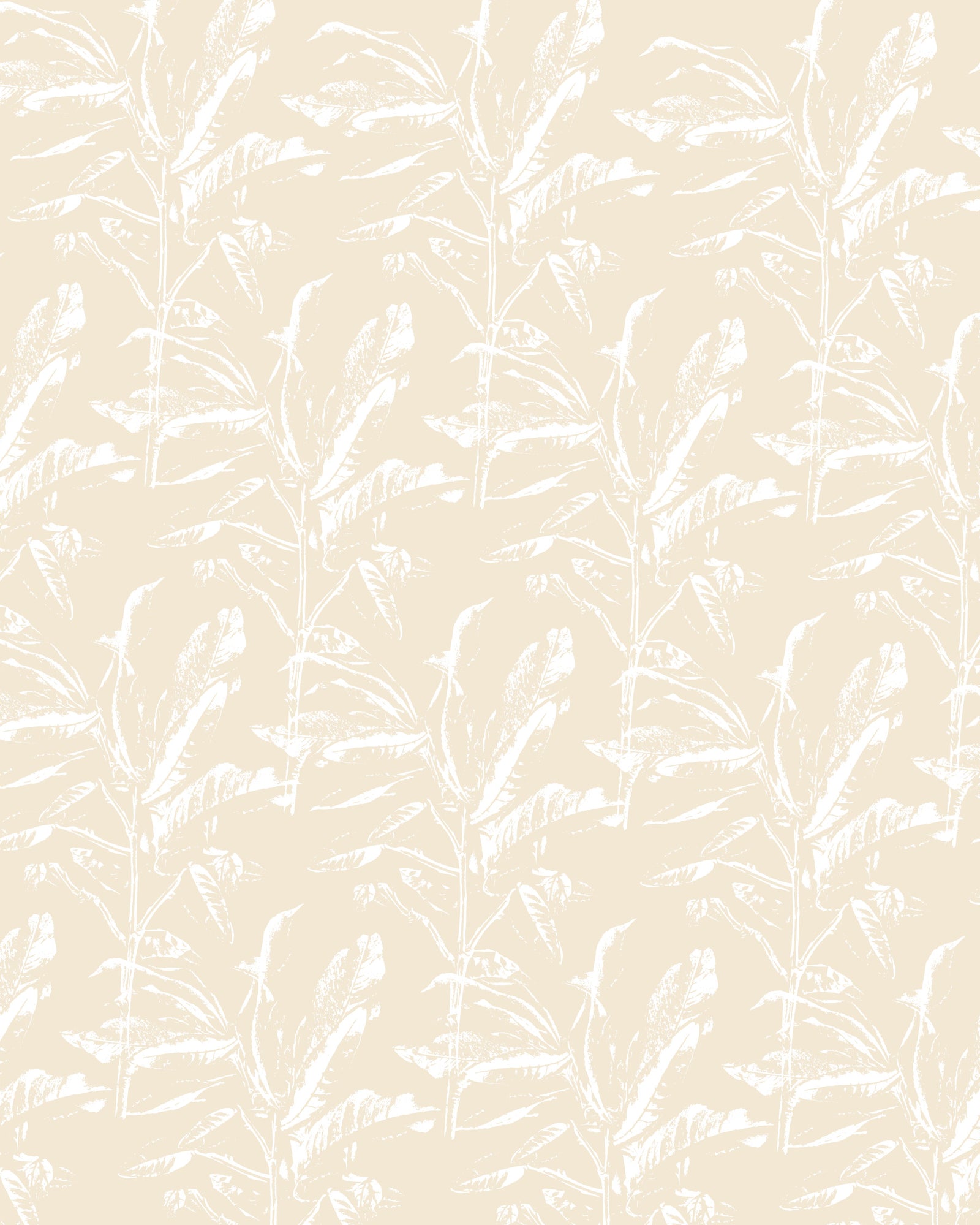 Light yellow botanical Wall Mural in your room