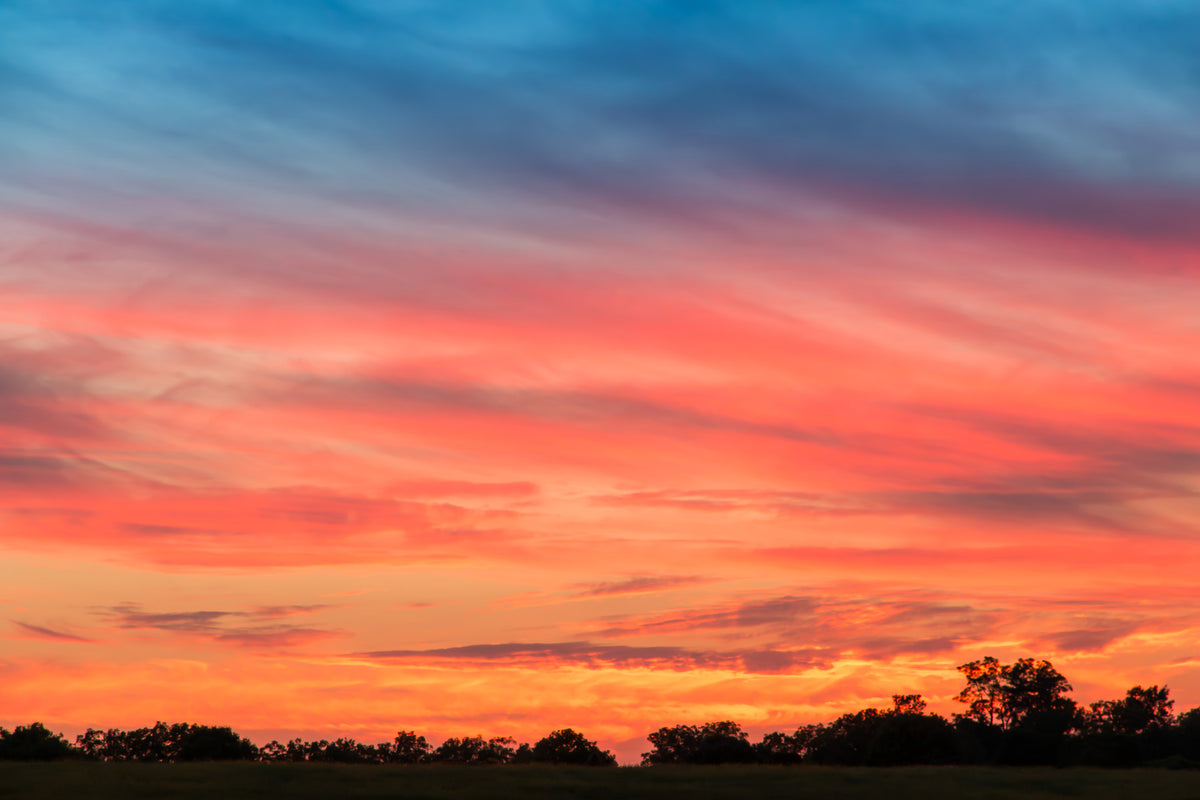 Ethereal Sunset at Countryside  Wall Mural in your room