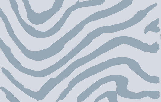 Stripes Blue Wall Mural