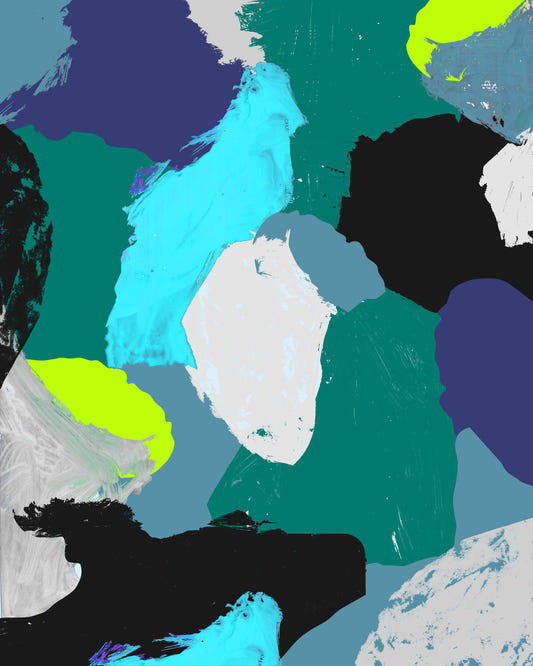 Lemon abstraction Wall Mural