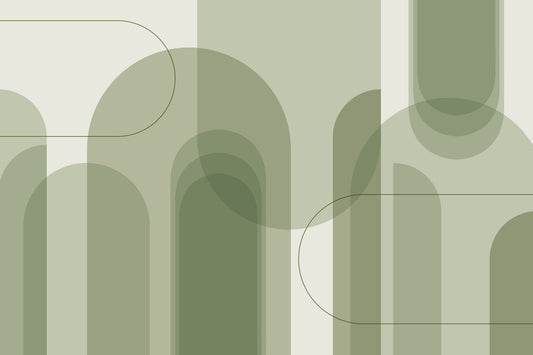 Sage Arches Wall Mural