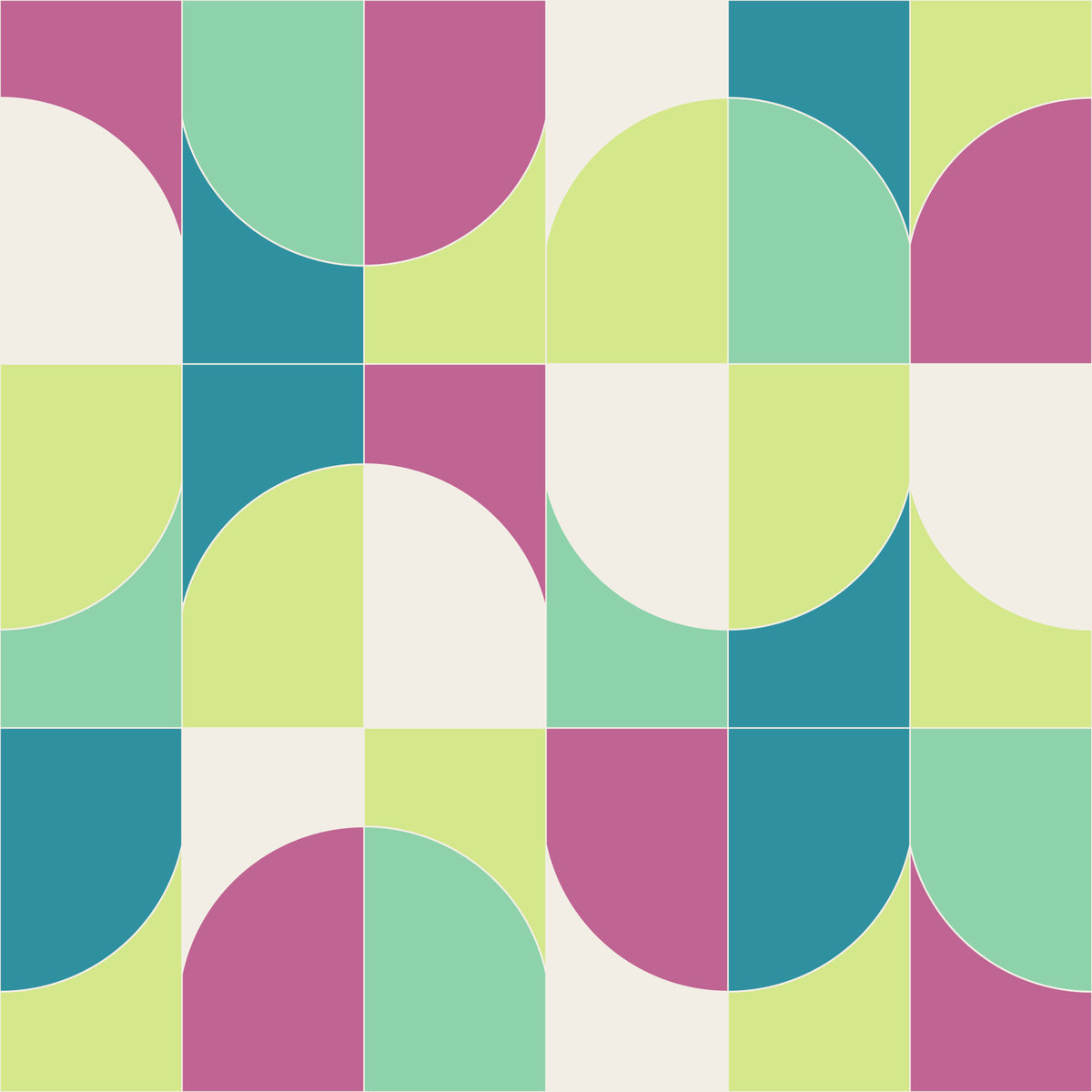 BOLD GEO TILES 04 Wallpaper⁠ in your room — zoomed