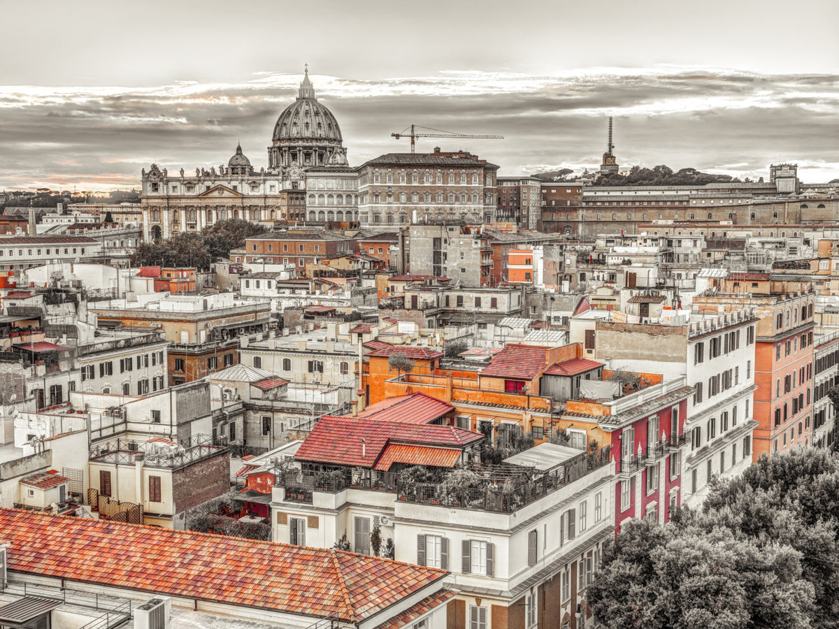 Sacred Skyline of Vatican City Wall Mural in your room — zoomed