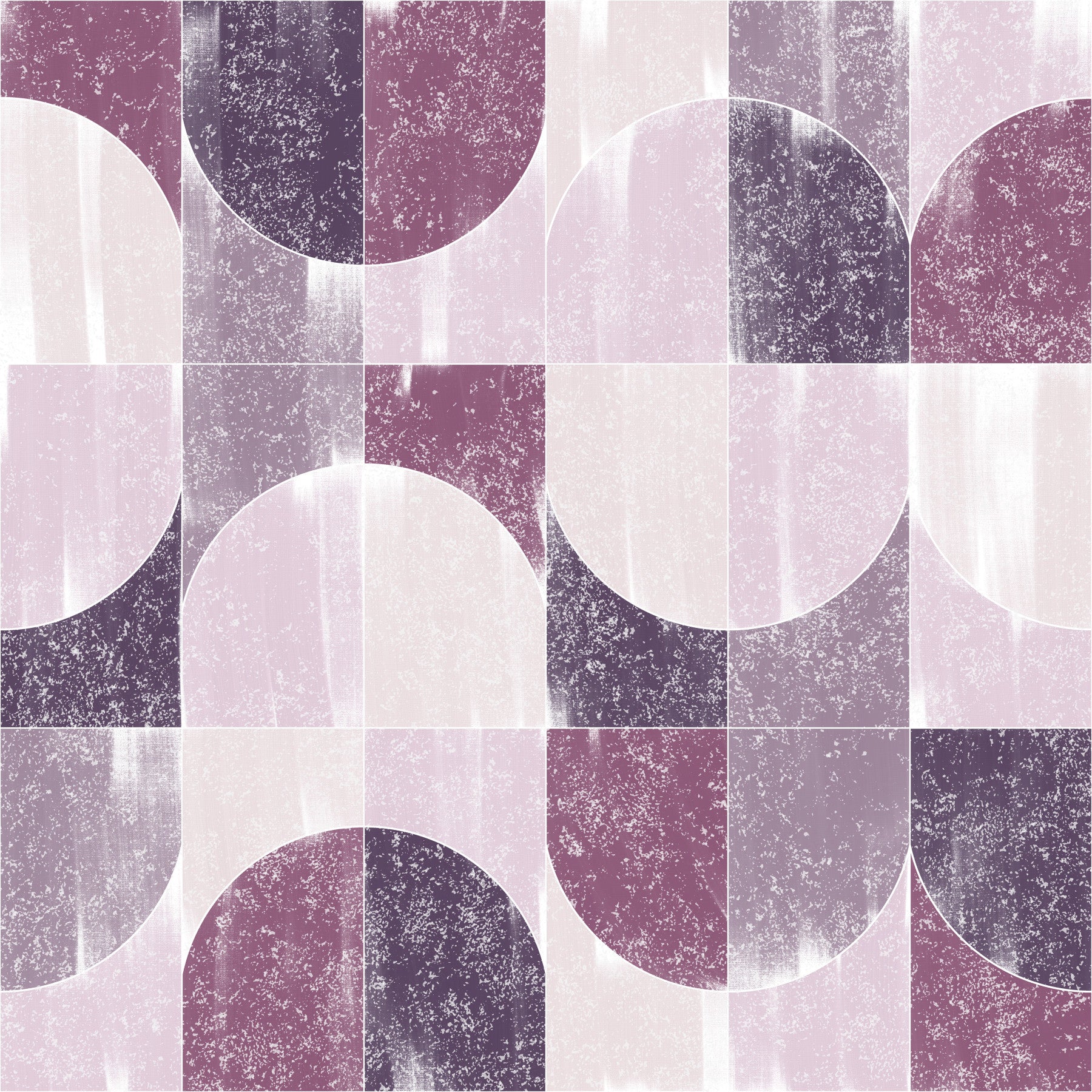 SPONGE PAINTING GEO TILES PURPLE VIBES  Wallpaper⁠