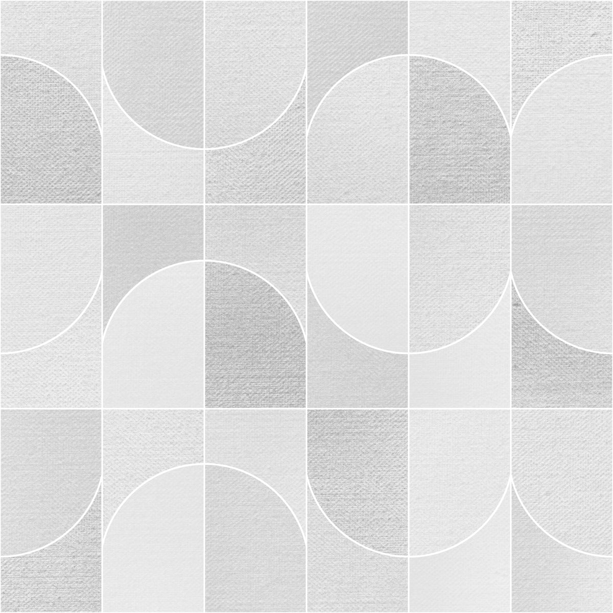 Canvas Geo Tiles Grey Wallpaper⁠ in your room — zoomed