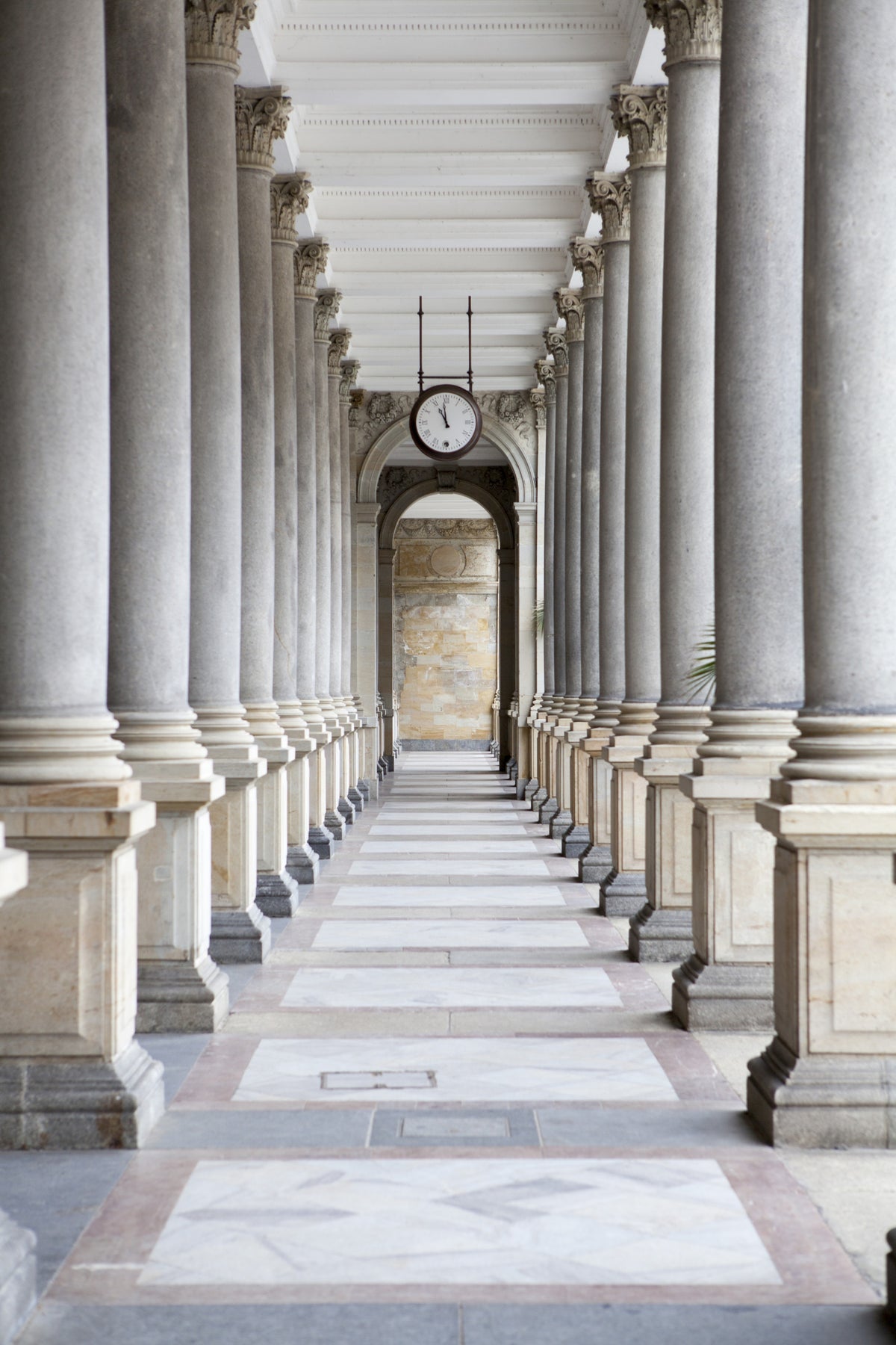 Echoing Pillars Wall Mural in your room — zoomed