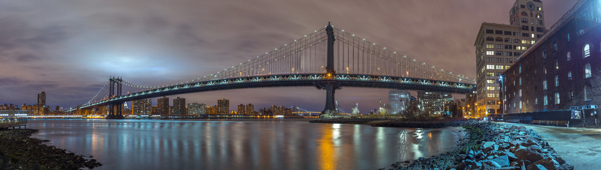 Manhattan Bridge Wall Mural in your room — zoomed
