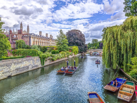 Punting on the Cam Wall Mural