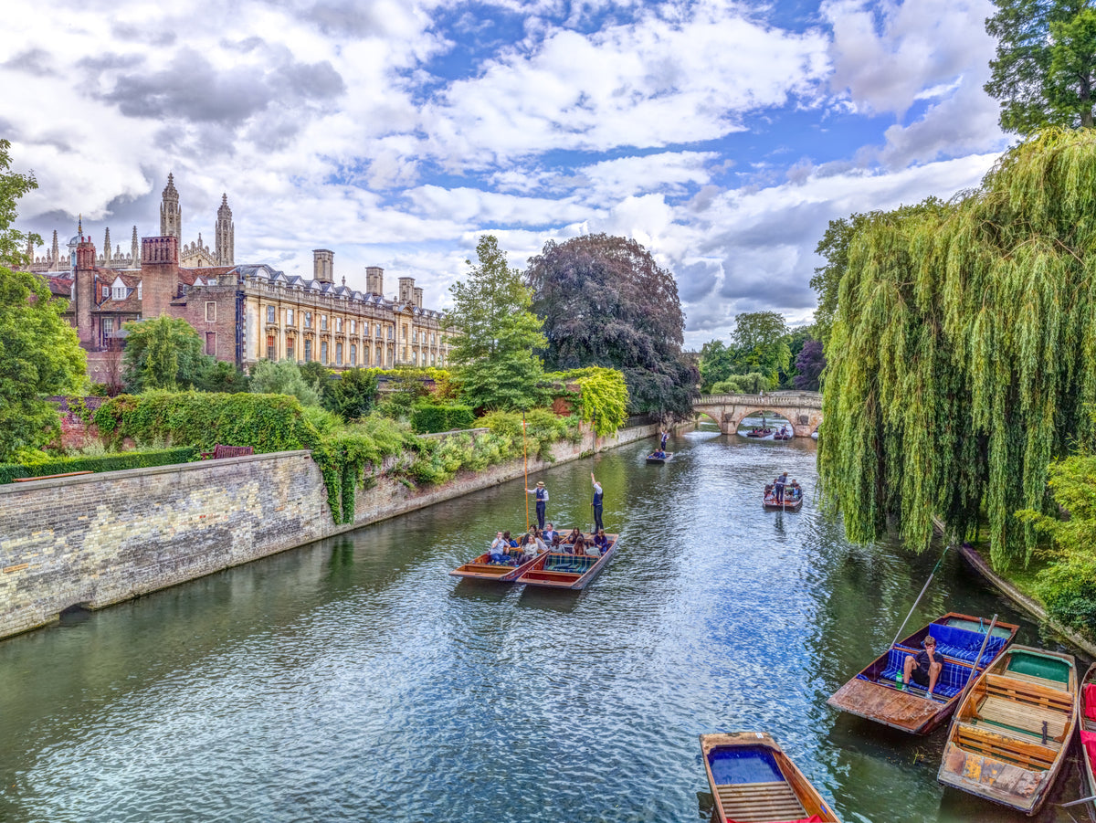 Punting on the Cam Wall Mural in your room — zoomed