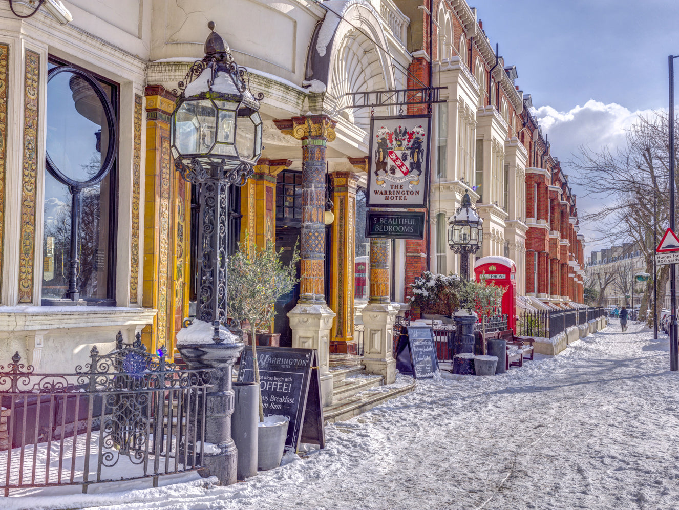 London Winter Charm Wall Mural