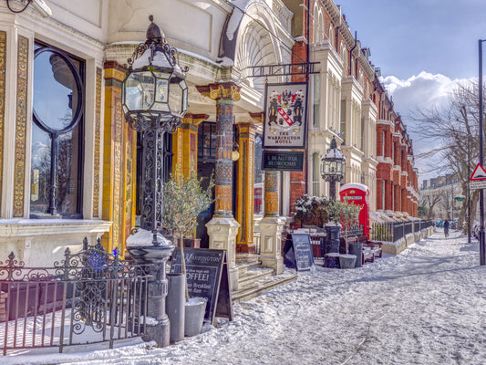 London Winter Charm Wall Mural