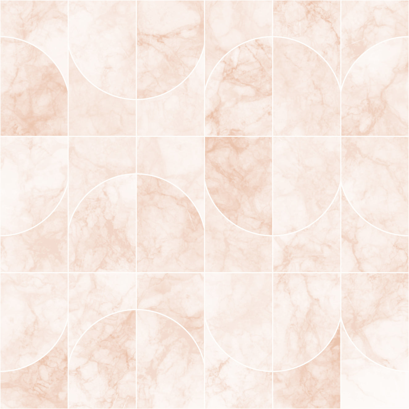 Marbled Geo Tiles Pearlish Wallpaper⁠