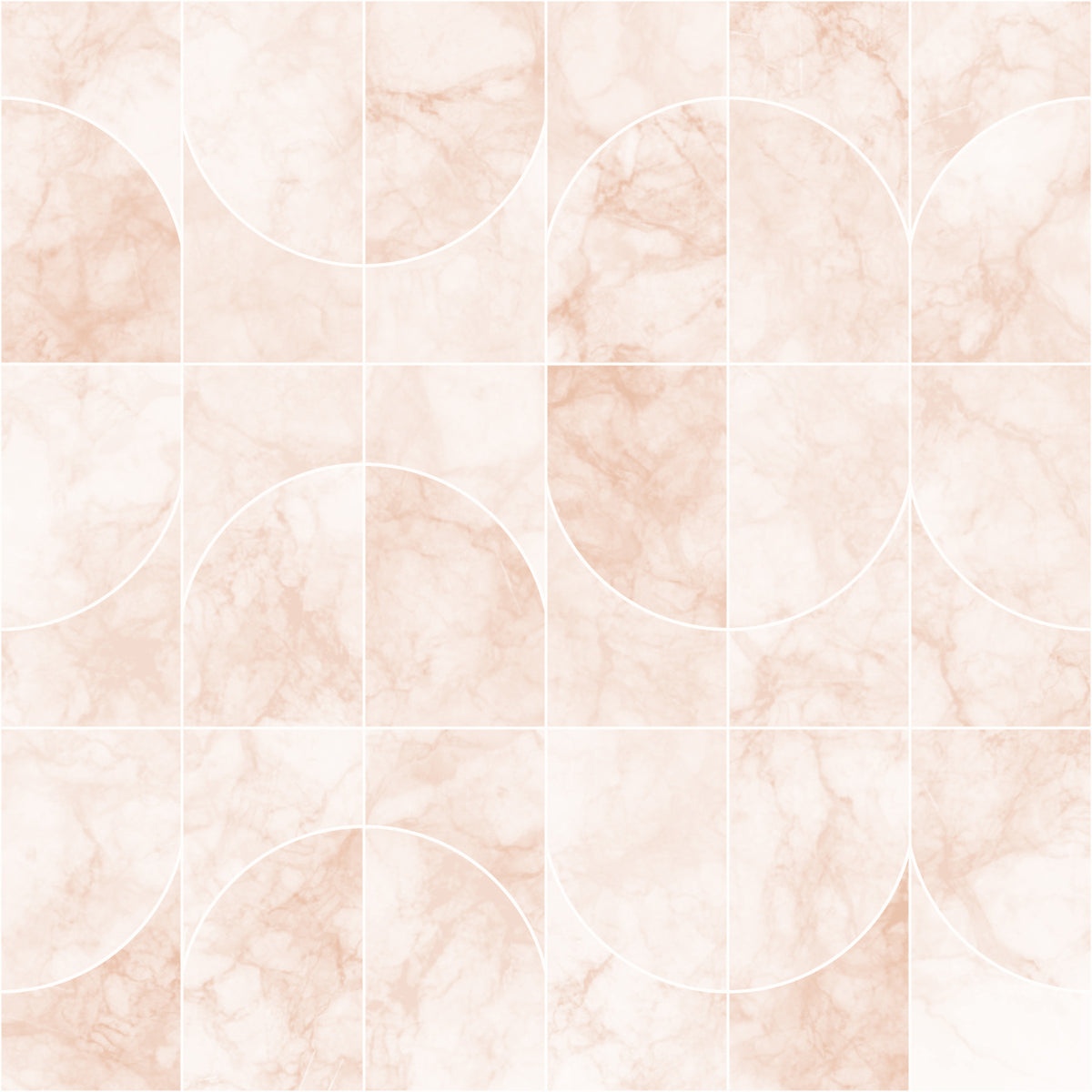 Marbled Geo Tiles Pearlish Wallpaper⁠ in your room