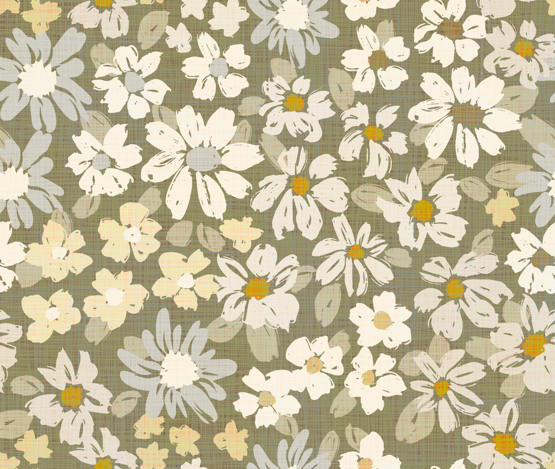 Painterly floral pattern.

