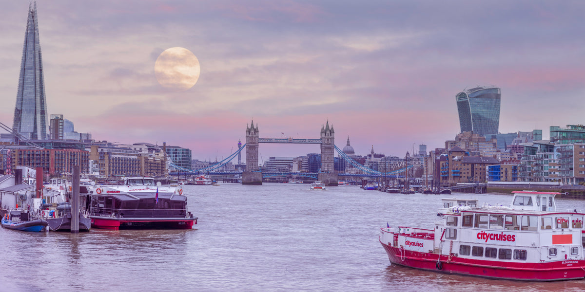 London Riverside Radiance Wall Mural in your room