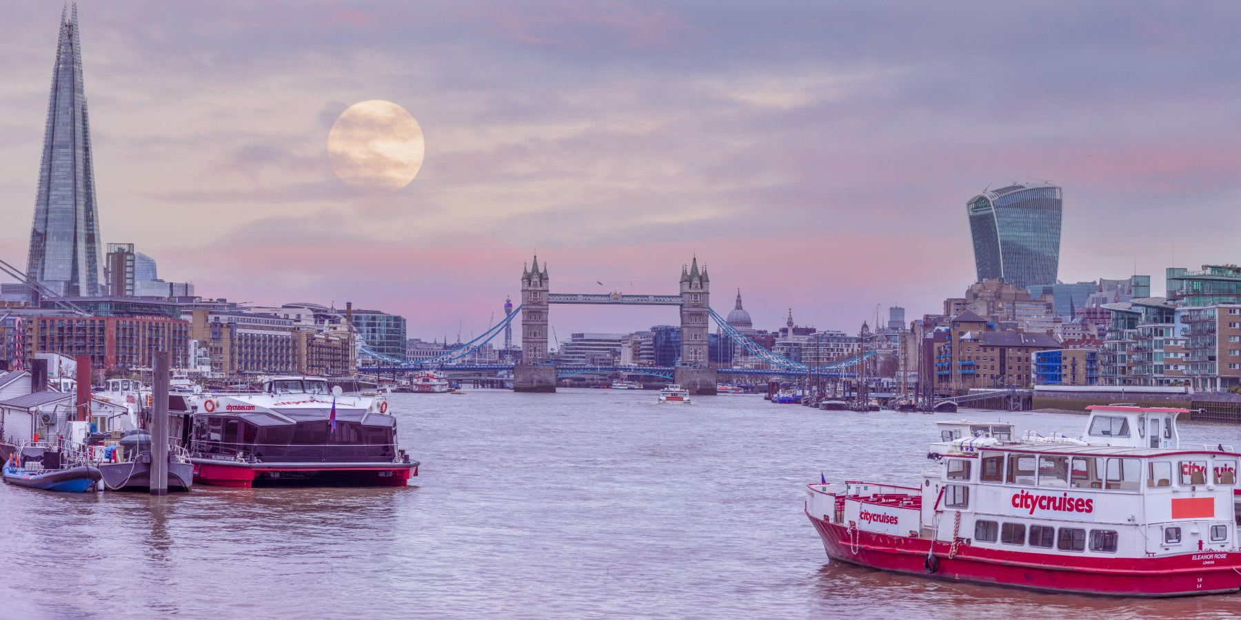 London Riverside Radiance Wall Mural