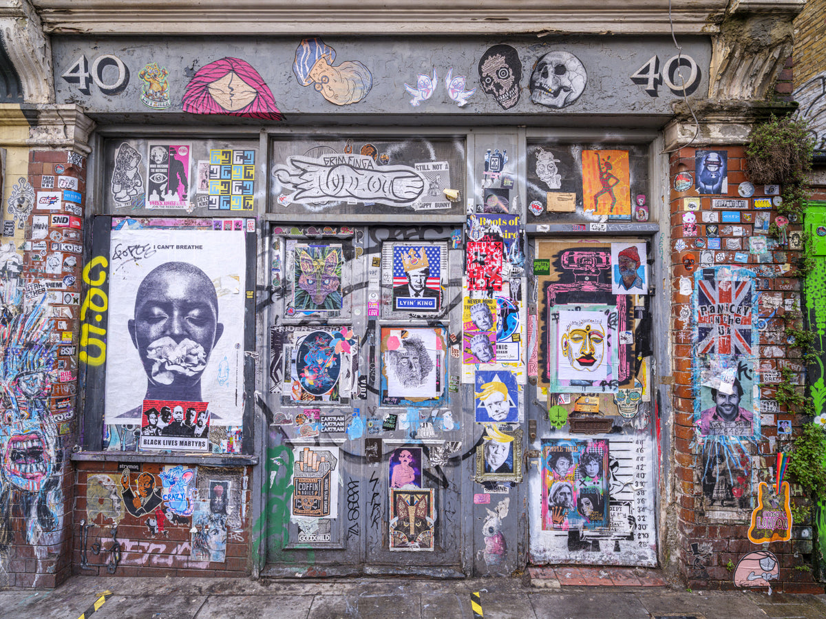 Graffiti lane Wall Mural