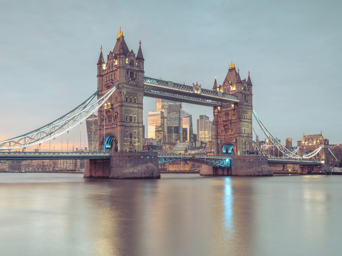 Elegant Tower Bridge Scene Wall Mural in your room — zoomed