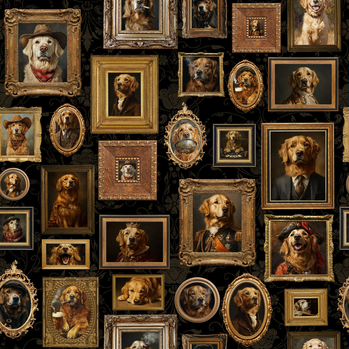Golden Era Canines Wallpaper⁠ in your room