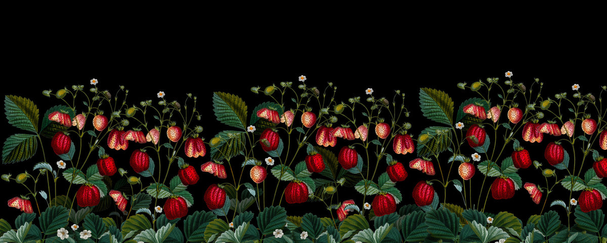 Botanical Berry Elegance Wallpaper⁠ in your room
