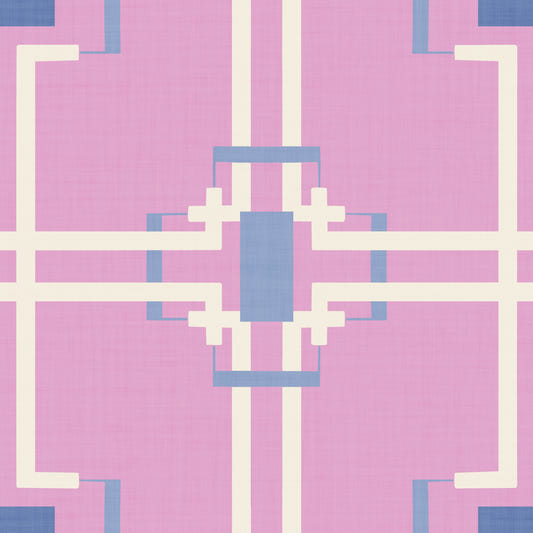 Geometric pink Harmony Wallpaper⁠