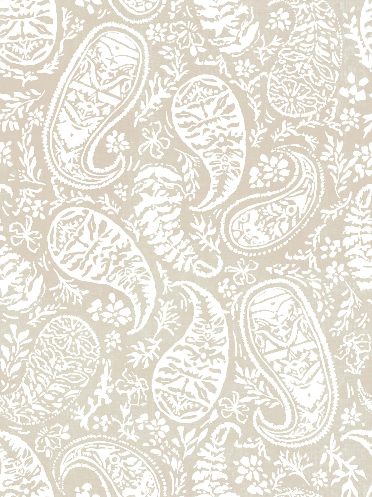 Timeless Neutral Paisley Elegance Wallpaper⁠ in your room