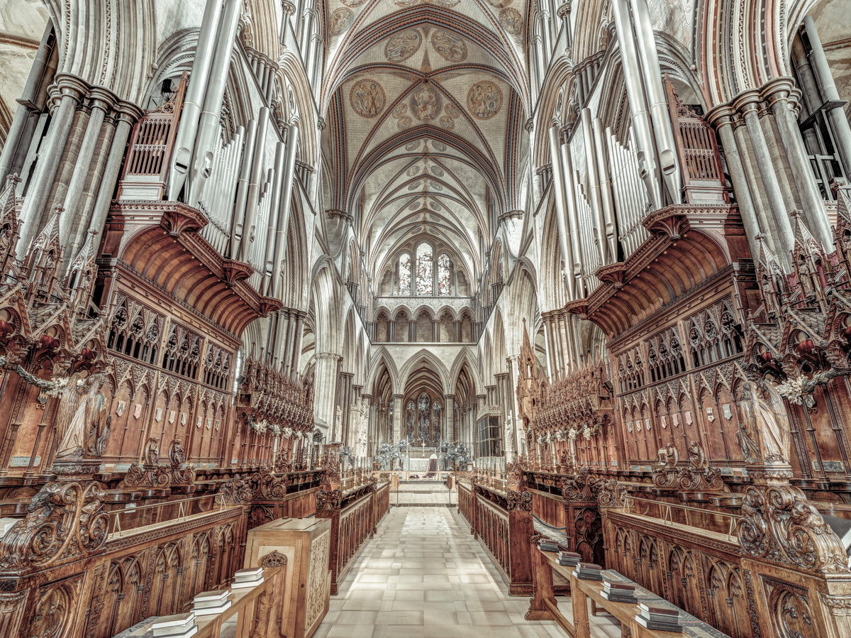 Choir View Wall Mural in your room — zoomed