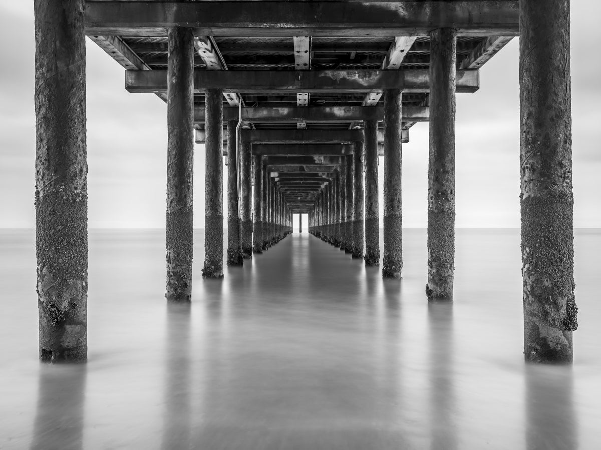 Pillars Under a Pier Wall Mural in your room — zoomed