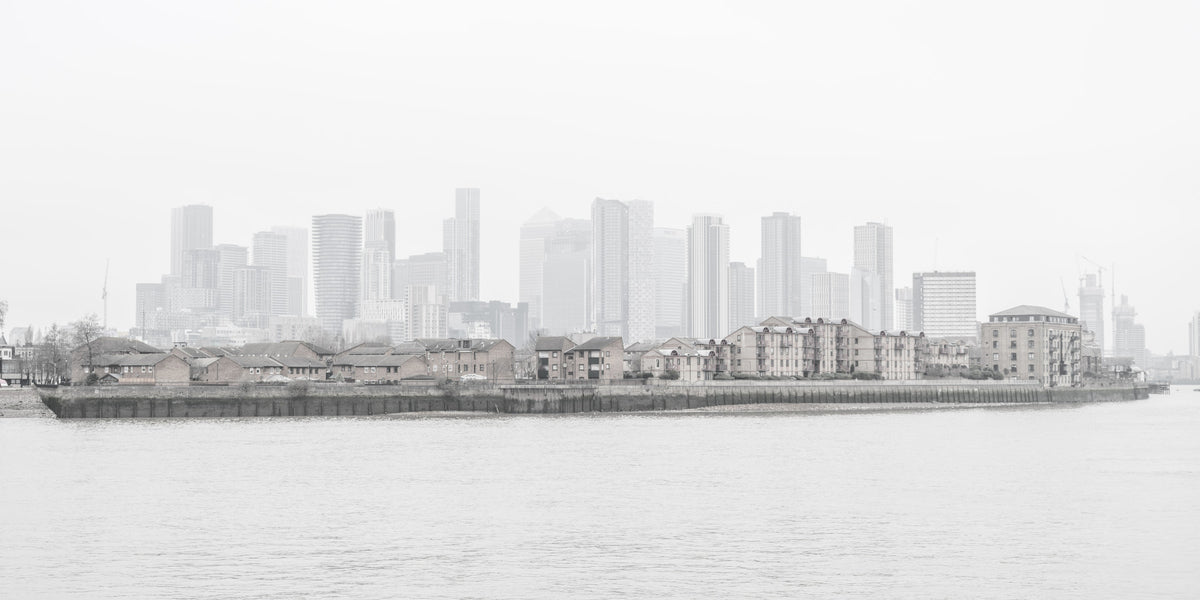 Hazy City Wall Mural in your room