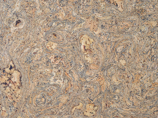 Wavy Patterned Cork Sheet Wall Mural