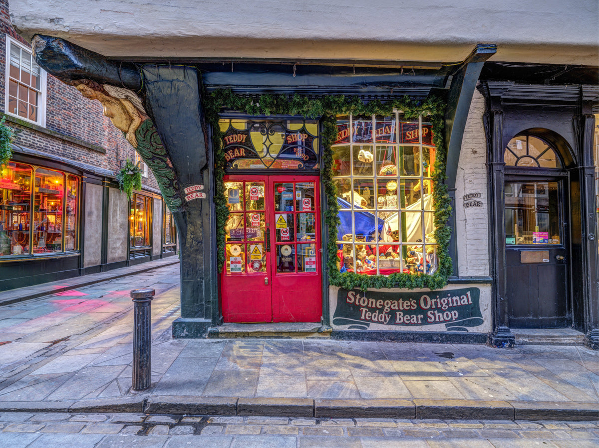 York Shopfront Charm Wall Mural in your room