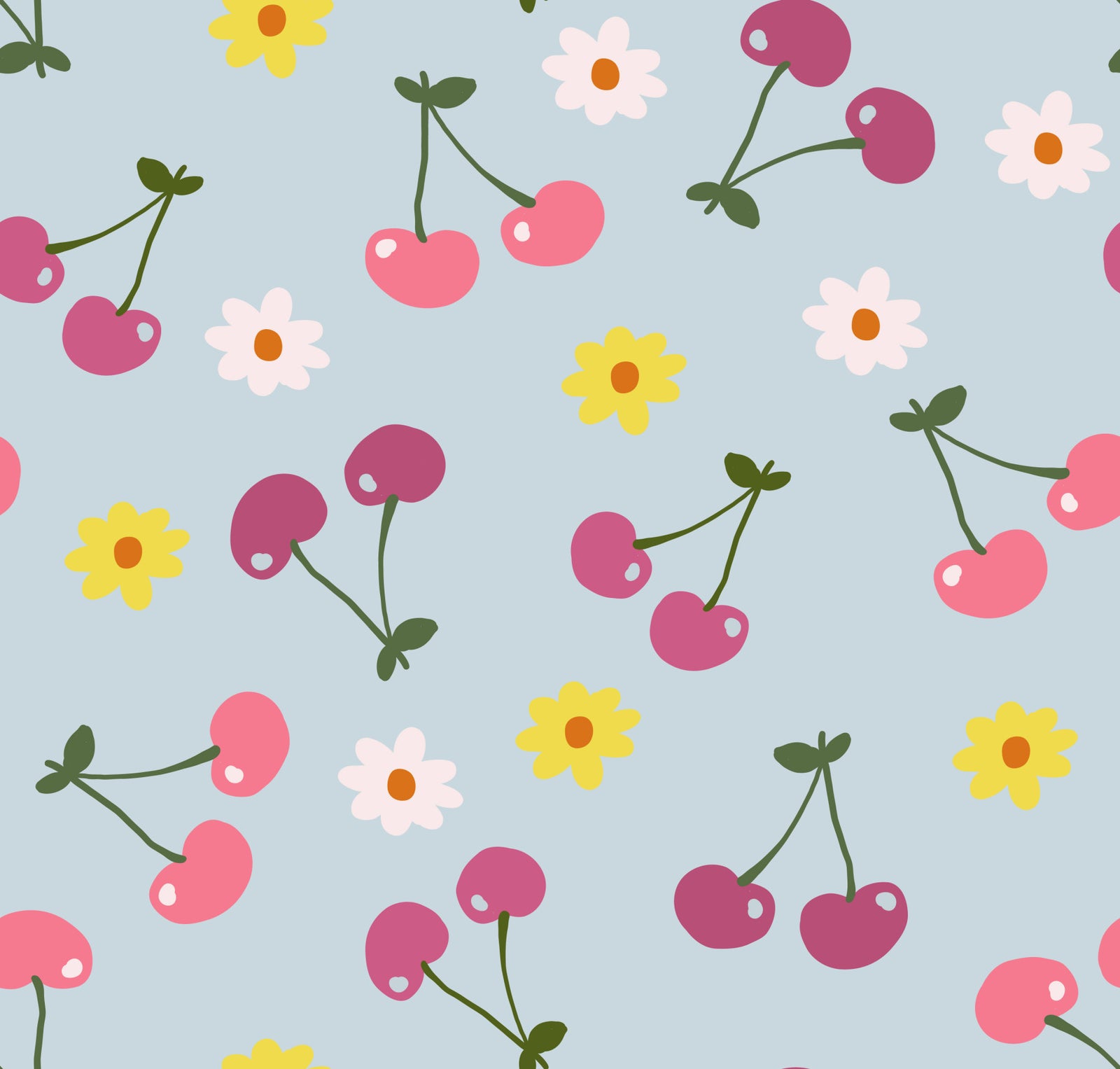 Sweet Cherry Dream Wallpaper⁠ in your room