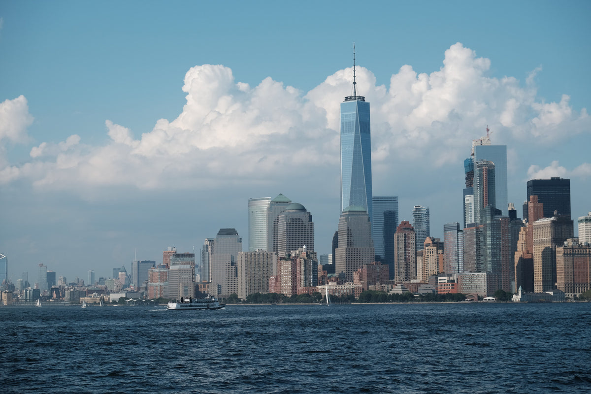 Urban Calm NYC Water View Wall Mural in your room
